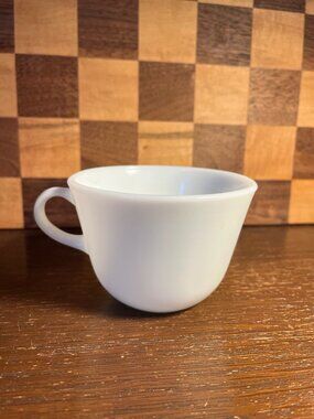 White Pyrex Teacup